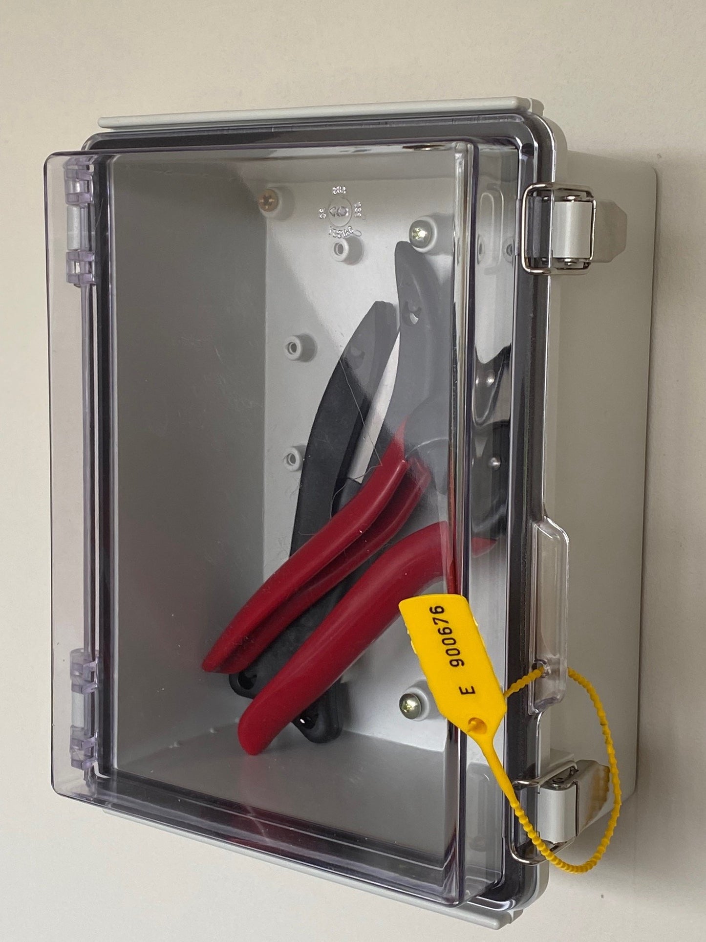 Wall Box, hinged, clear lid