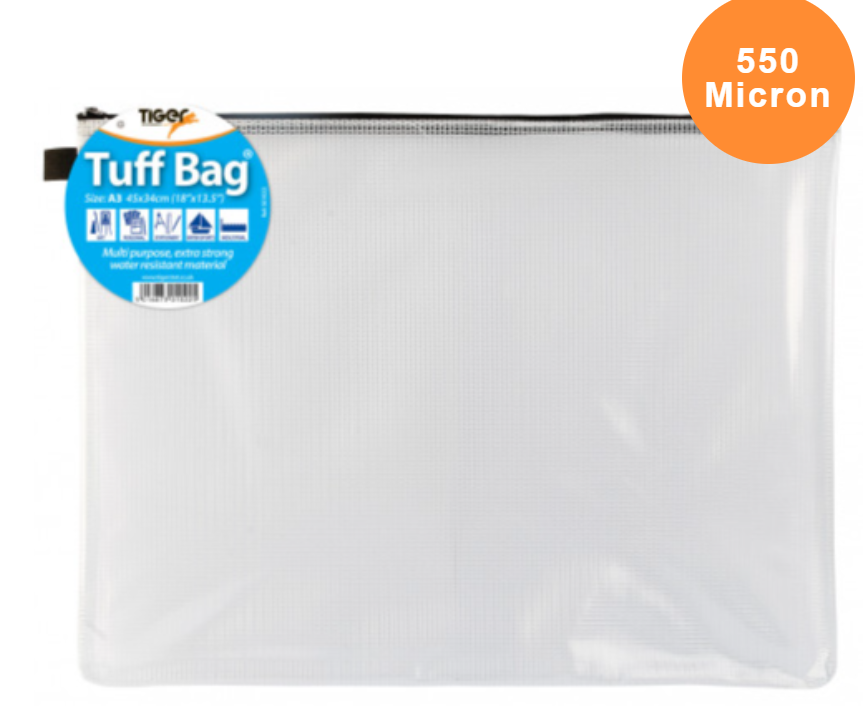 Tiger Tuff Zip Pouch A3 Size