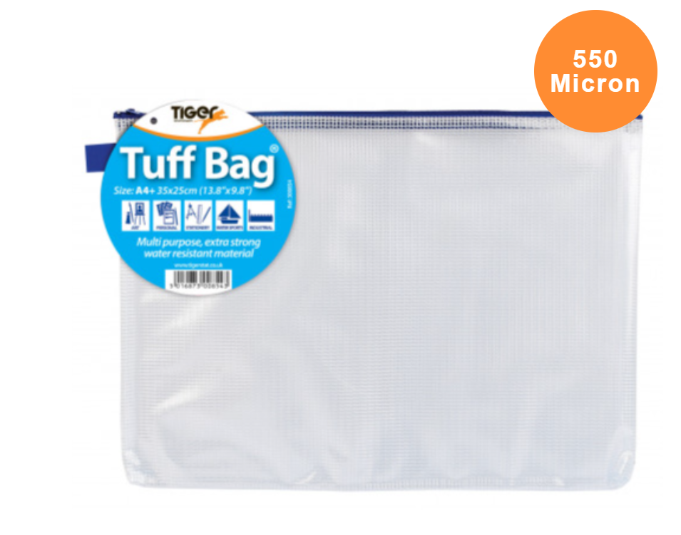 Tiger Tuff Zip Pouch A4 Size