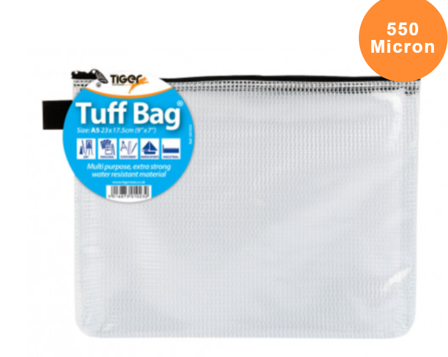 Tiger Tuff Zip Pouch A5 Size